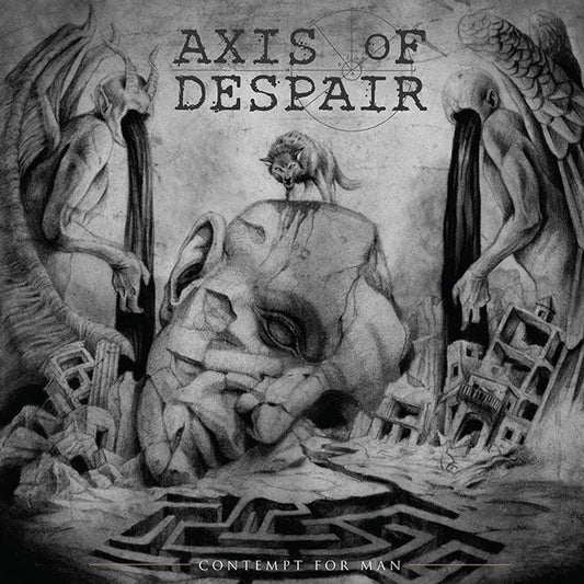 Axis of Despair - Contempt For Man (Silver Color Vinyl) LP Record