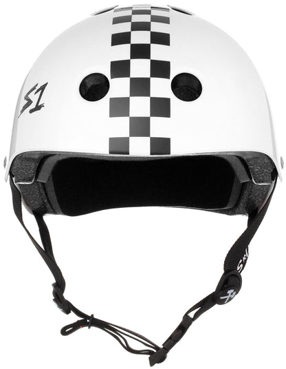 S1 Lifer Helmet - White Gloss/Checkers