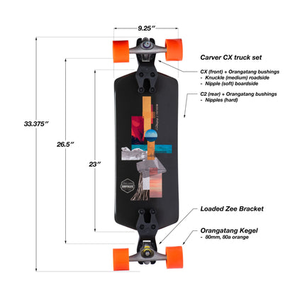 Loaded Fathom Surfskate Complete
