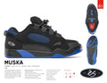 éS THE MUSKA Black Royal Skate Shoes - X747X