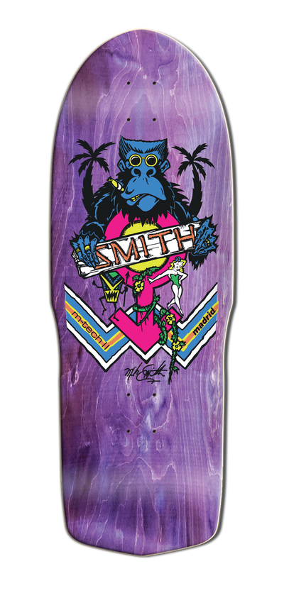 Madrid Mike Smith Ape Purple Stain Ultra LTD 10" Skateboard Deck - X747X
