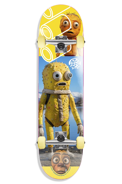 PUSH "YELLOW MAN" 7.25" COMPLETE SKATEBOARD - X747X