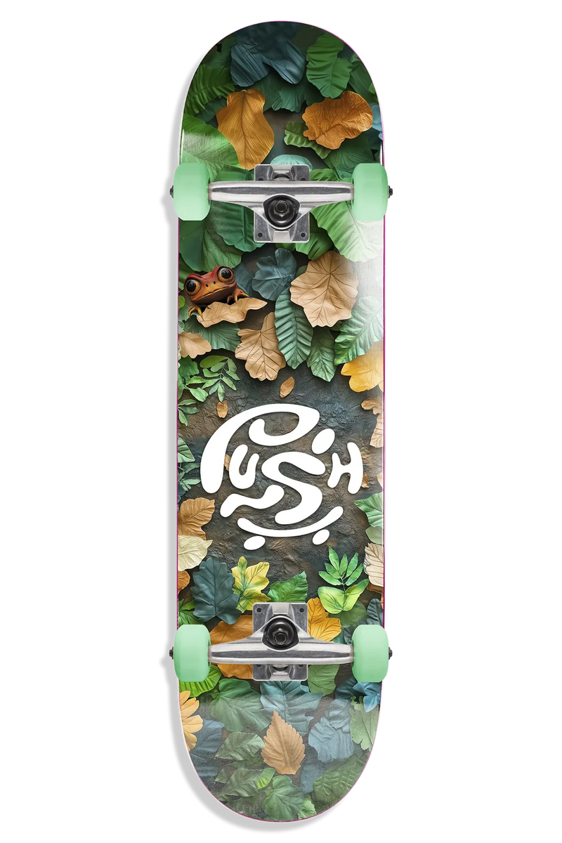 PUSH "Forest Green" 7.75" COMPLETE SKATEBOARD - X747X