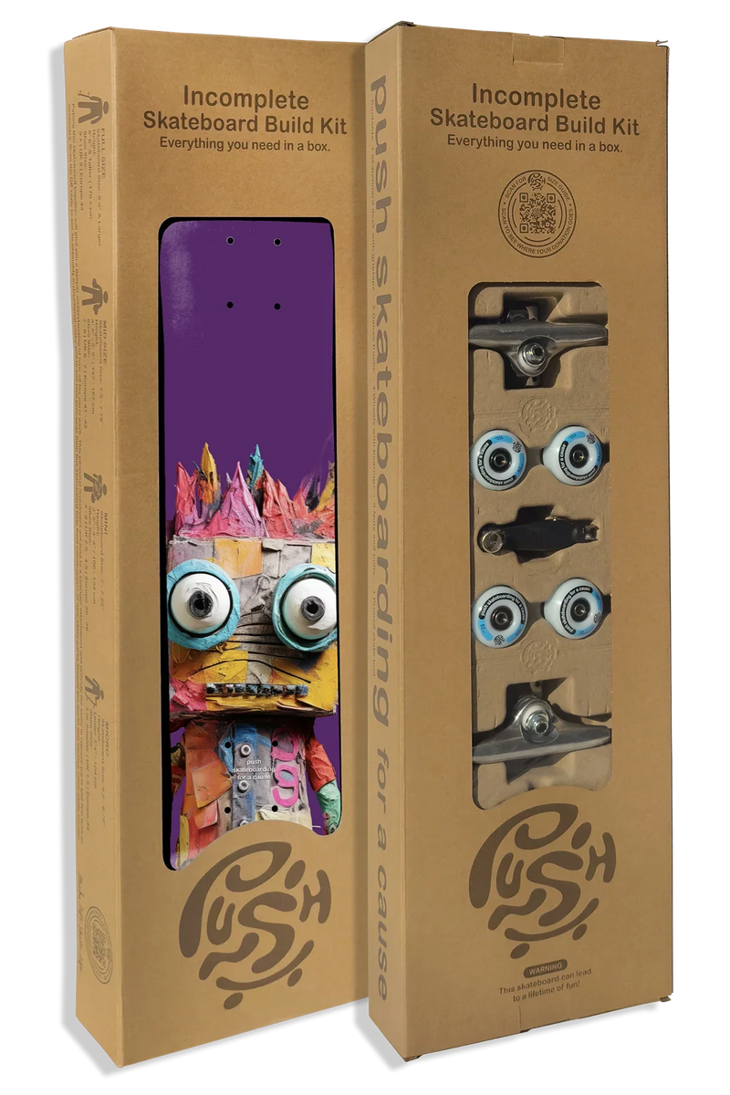 PUSH "Big Ragdoll" 7.5" IN-COMPLETE SKATEBOARD - X747X