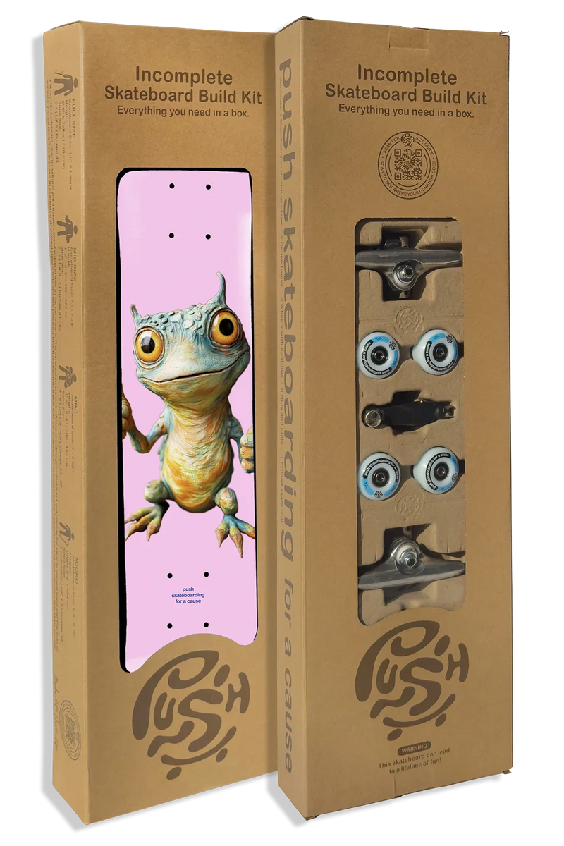 PUSH "Double Thumb" 7" IN-COMPLETE SKATEBOARD - X747X