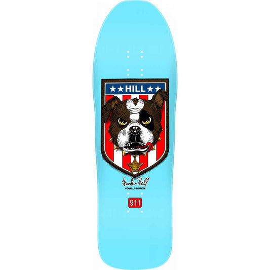 Powell Peralta Frankie Hill Bulldog Skateboard Deck - 10″ Light Blue