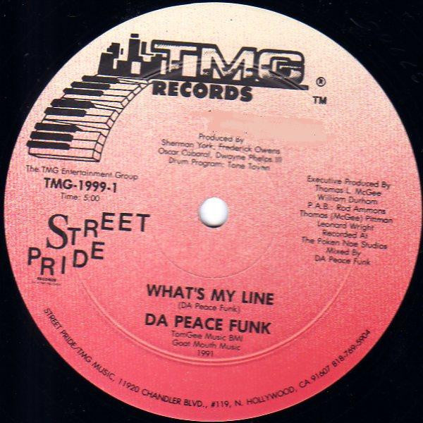 Da Peace Funk – What's My Line / Ill Face Nose / Let Me X Plain Vinyl LP Record - X747X