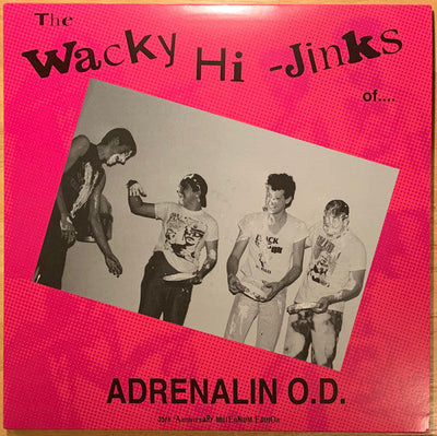 Adrenalin O.D. – The Wacky Hi-Jinks Of Adrenalin O.D. Blue Color Vinyl LP Record - X747X