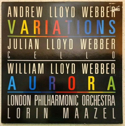 Andrew Lloyd Webber, Julian Lloyd Webber, William Lloyd Webber, Lorin Maazel – Variations / Aurora Vinyl LP Record *Promo Notch Copy* - X747X