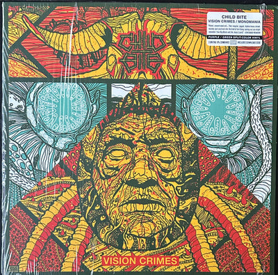 Child Bite – Vision Crimes / Monomania Purple & Green Color Vinyl LP Record
