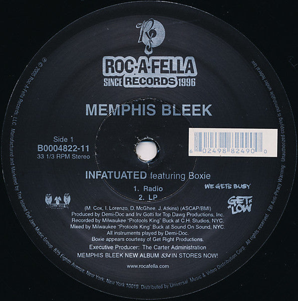 Memphis Bleek – Infatuated Vinyl LP Record *Sealed 2005 Release* - X747X