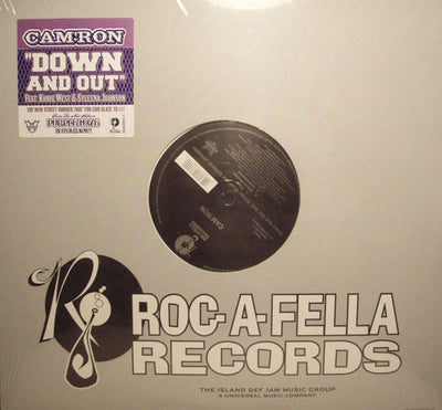 CAM'RON - Down And Out Feat Kanye West [12" Single] Vinyl LP Record - X747X