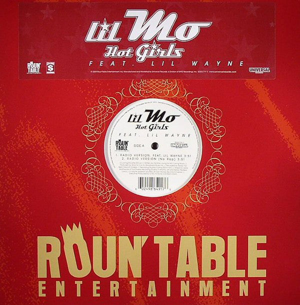 Lil Mo Feat. Lil Wayne – Hot Girls 12" Vinyl LP Record - X747X