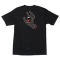Santa Cruz Letter Hand Short Sleeve Mens T-Shirt - Black - X747X