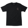 Santa Cruz Letter Hand Short Sleeve Mens T-Shirt - Black - X747X