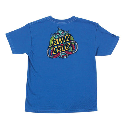 Santa Cruz Robo Dot Short Sleeve Youth T-Shirt - Royal Blue - X747X