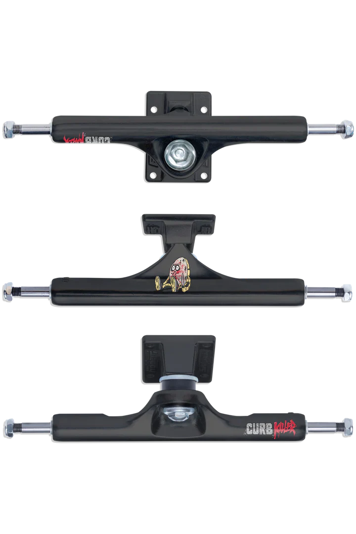 SLAPPY ST1 INVERTED CURB KILLER 10.0 MATTE BLACK SKATEBOARD TRUCKS