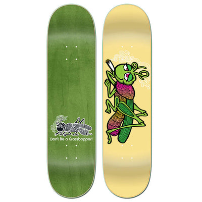 StrangeLove Todd Bratrud "Grassbopper" Yellow 8" Skateboard Deck