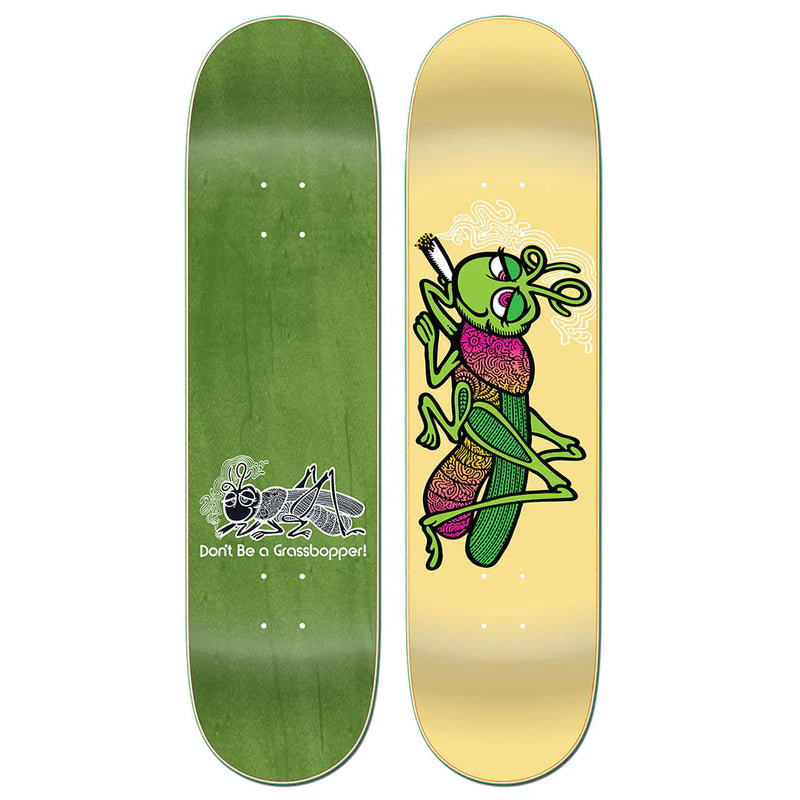 StrangeLove Todd Bratrud "Grassbopper" Yellow 8" Skateboard Deck