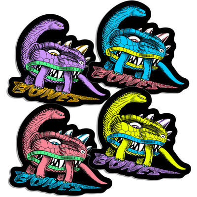 BONES WHEELS "DINO-SORTAS" 3" STICKER - X747X