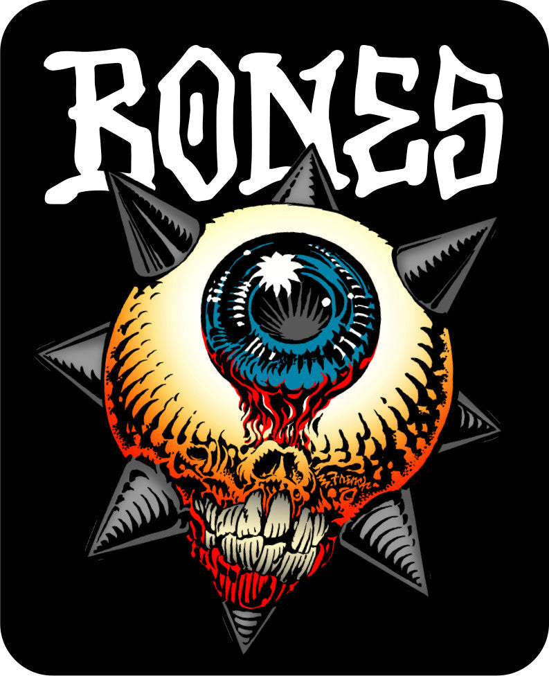 BONES WHEELS Iron Sun Sticker - X747X