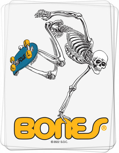 Powell Peralta Skateboard Skeleton 4" Sticker - X747X