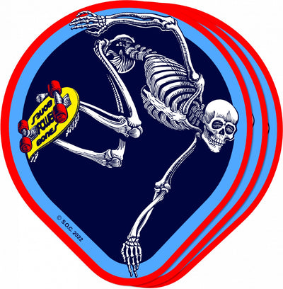 Powell Peralta OG Skateboard Skeleton 4.5" Sticker - X747X