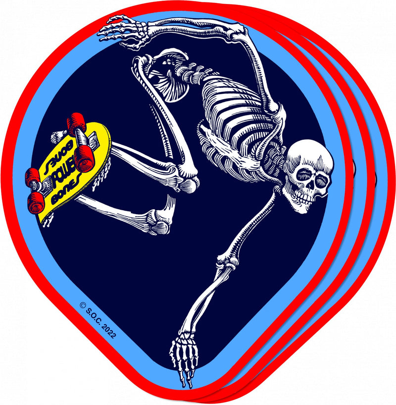 Powell Peralta OG Skateboard Skeleton 4.5" Sticker - X747X