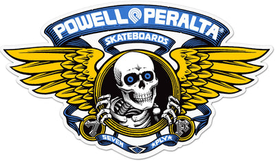 Powell Peralta Winged Ripper Blue Skateboard Sticker - X747X