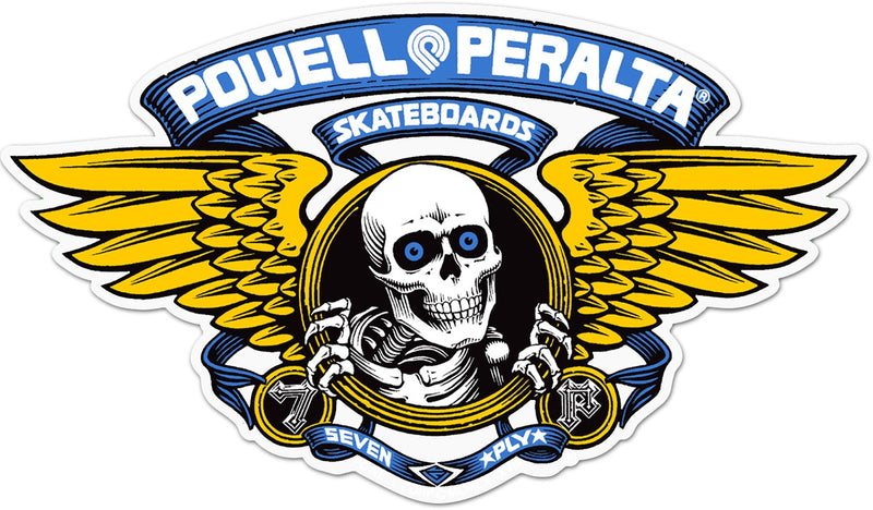 Powell Peralta Winged Ripper Blue Skateboard Sticker - X747X