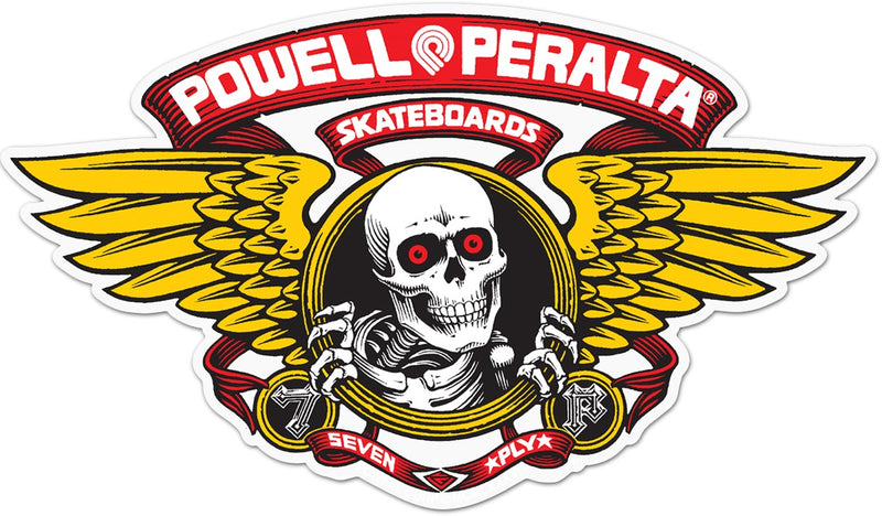 Powell Peralta Winged Ripper Red Skateboard Sticker - X747X