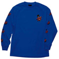 Santa Cruz Atomic Dot Long Sleeve Mens T-Shirt - Royal Blue - X747X