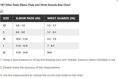 187 Killer Pads Elbow Pads (sold as pair)