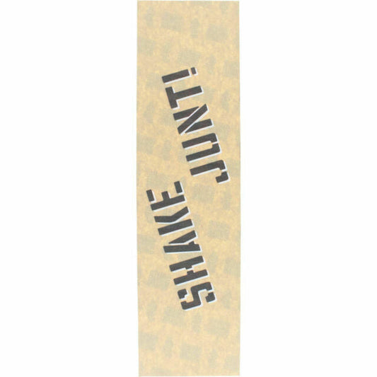 Shake Junt Clear Single Sheet Griptape 9″x33″ - Clear/Black