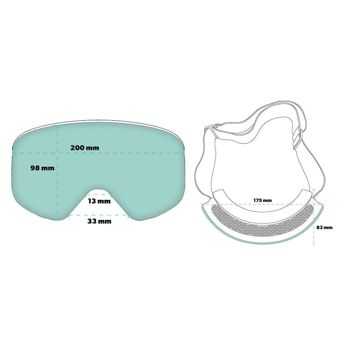 "Bunny Slope Dropout” SNOW G's Polarized Goggles - X747X
