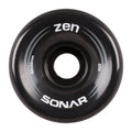 Sonar Zen Roller Skate Wheels 62mm 85a - Black (4 Pack) - X747X