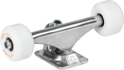 Mini Logo 7.13″ Raw Trucks + ML Bearings + A-cut 53mm 90a White Wheels (Set) - X747X