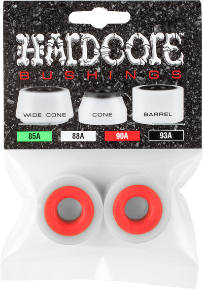 Hardcore Bushings Barrel Bushing 88a - White/Red (Set) - X747X