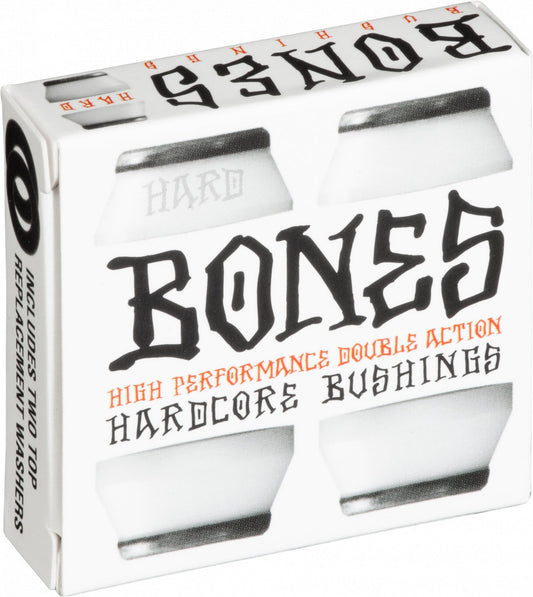 Bones Hardcore Hard Bushings 96a - White/Black (Set of 4) - X747X