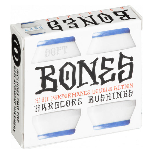 Bones Hardcore Soft Bushings 81a - Blue/White (Set of 4) - X747X