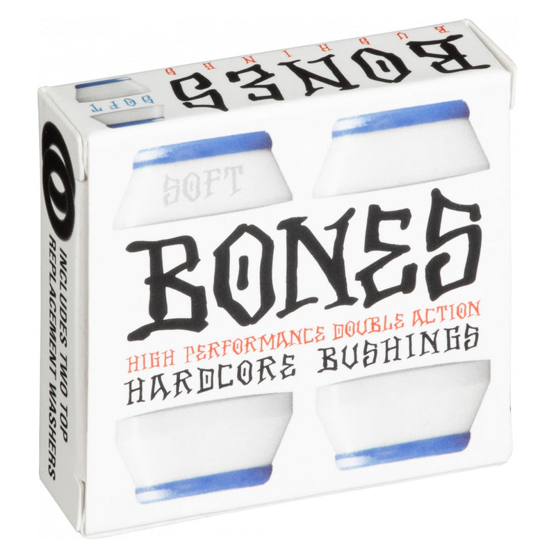 Bones Hardcore Soft Bushings 81a - Blue/White (Set of 4) - X747X