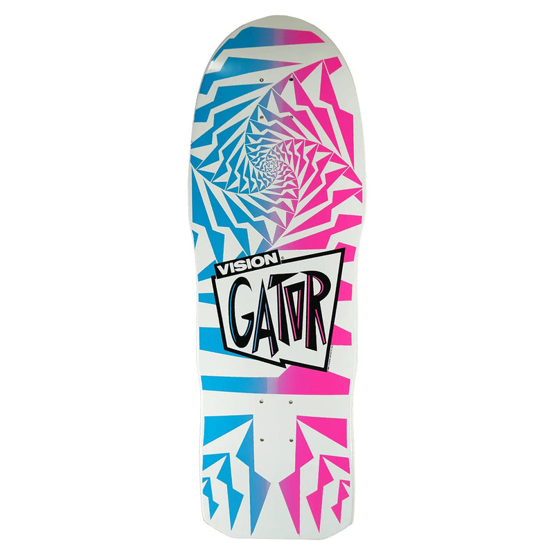 Vision Gator II Skateboard Deck - 10.25″ White/Fade - X747X