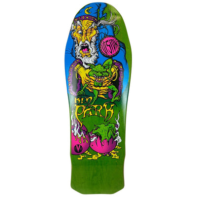 Vision Ken Park Wizard Skateboard Deck - 10″ Green Stain - X747X