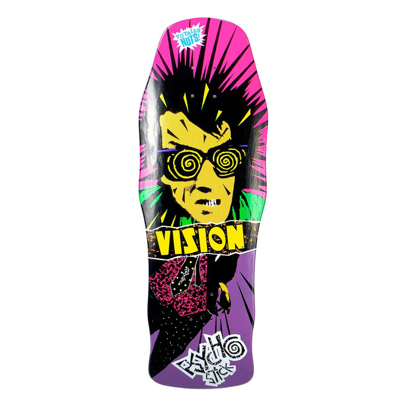 Vision Original Psycho Stick Skateboard Deck - 10″ Purple - X747X