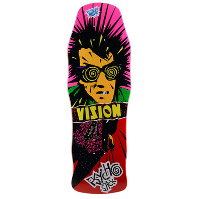 Vision Original Psycho Stick Skateboard Deck - 10″ Red - X747X
