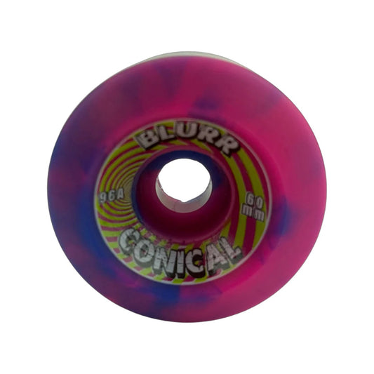 Blurr Conical Re-issue Wheels 60mm 96a - Pink/Purple Swirls (Set of 4) - X747X