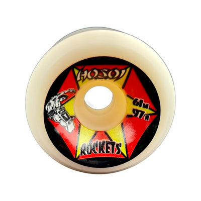Hosoi Rockets Wheels 61mm 97a - White - X747X
