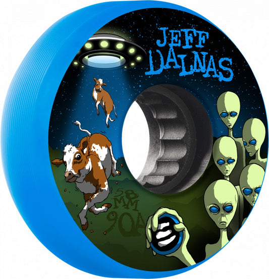 Eulogy Jeff Dalnas Alien Signature Wheels 58mm 90A - Blue (Set of 4)