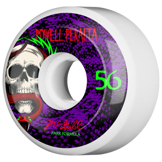 Powell Peralta Wheels McGill Skull and Snake 56mm 104a - White (Set of 4)