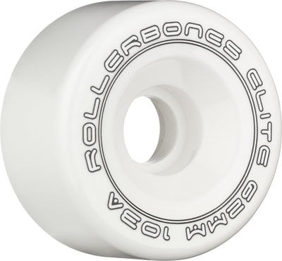 Rollerbones Art Elite Competition Wheels 62mm 103a - White (Set of 8) - X747X